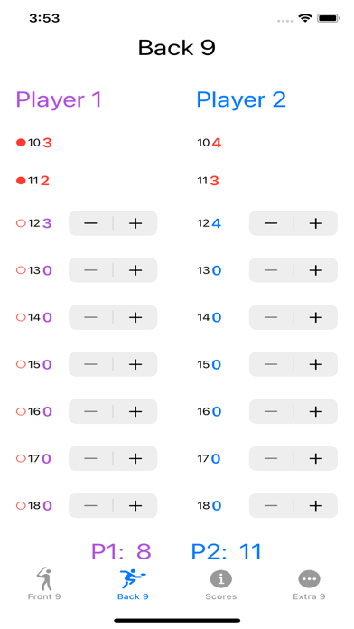 Basic Scorecard Screenshot