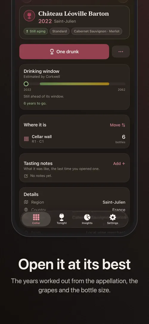 Corkwell on iPhone: screenshot 5 of 8
