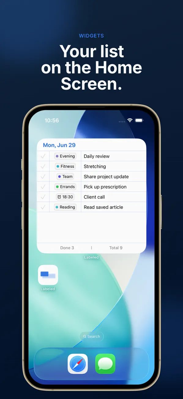 Screenshot #3 pour Labeled - Daily Tasks