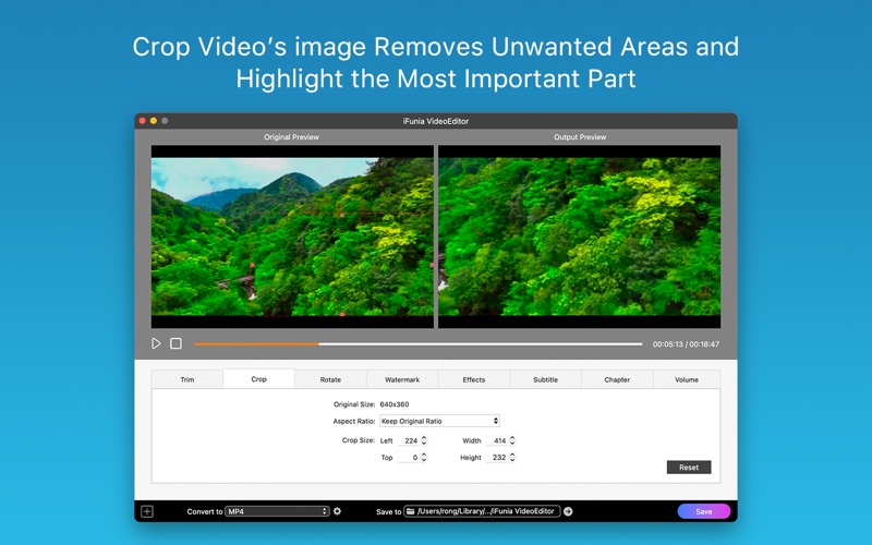 Screenshot #2 pour iFunia VideoEditor