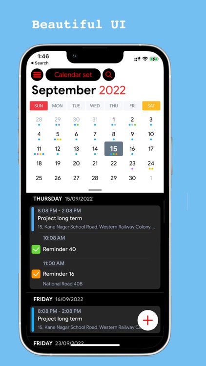 Color Calendar Organization