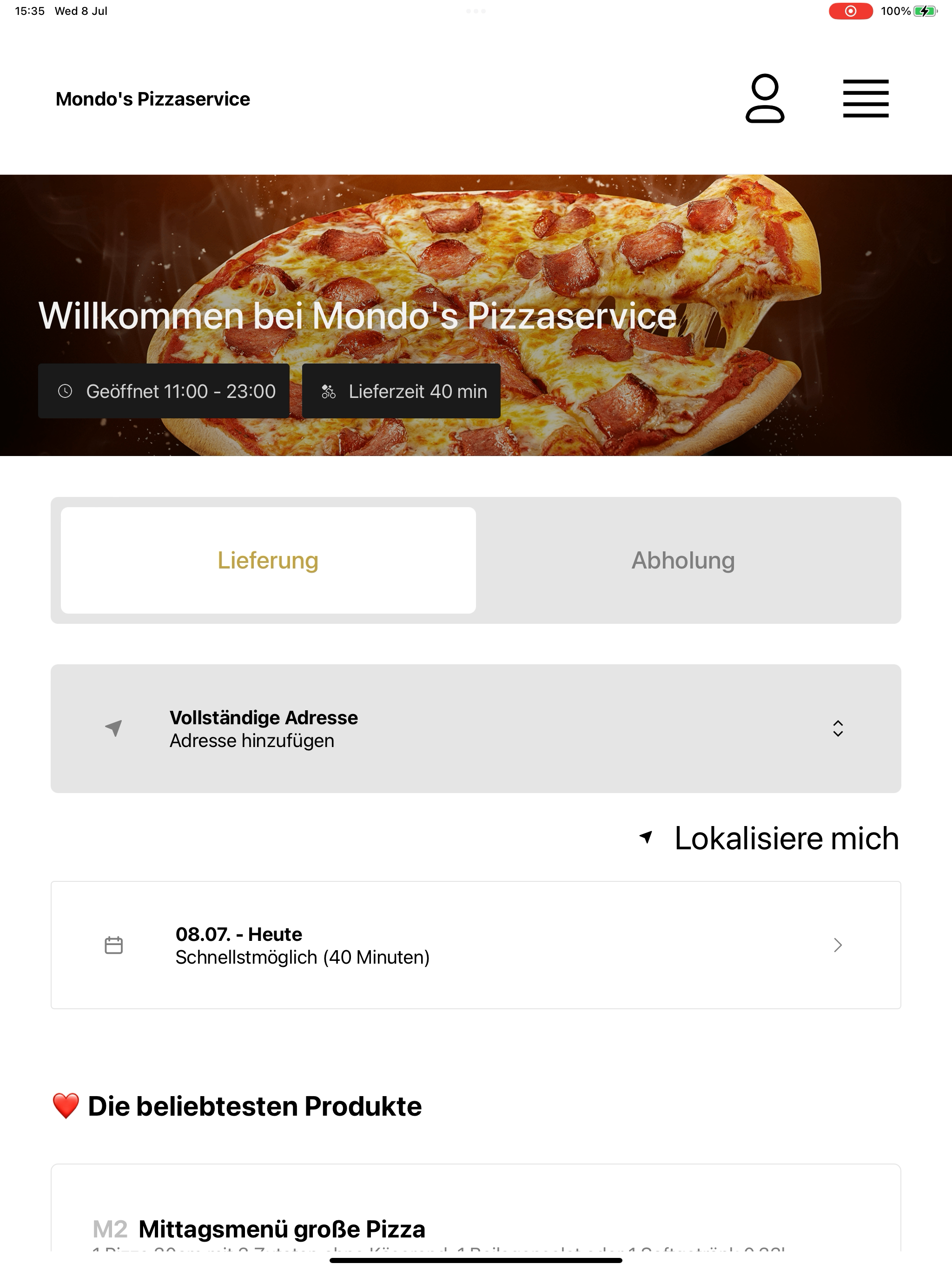 Mondo's Pizzaservice screenshot 14