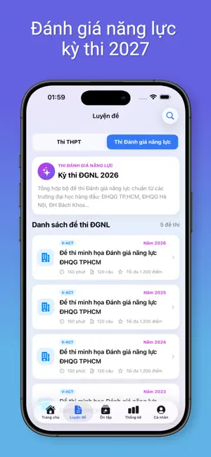Ôn Thi THPT Quốc Gia 2027 ĐGNL screenshot 2