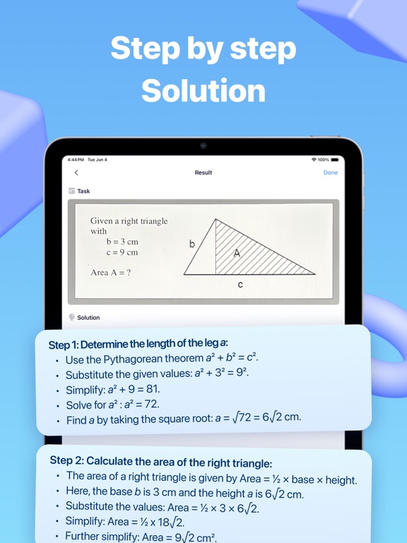 Screenshot #5 pour Geometry Solver: Photo Answers