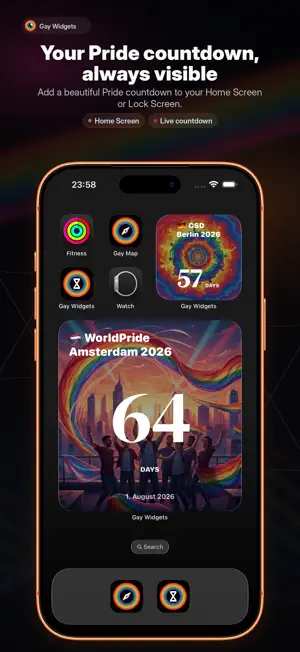 Gay Widgets - Pride Countdown screenshot 1
