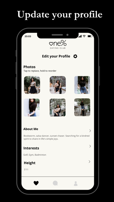 One% Dating Club Screenshot