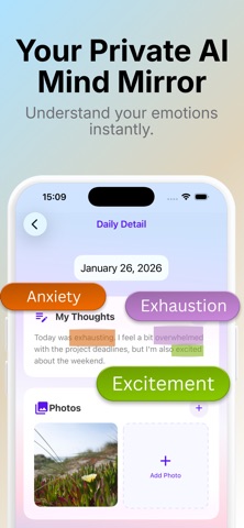 AI Journal Mood Tracker Diary Screenshot 2 of 5