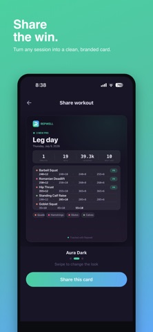 Repwell: Workout Tracker Screenshot 4 of 6