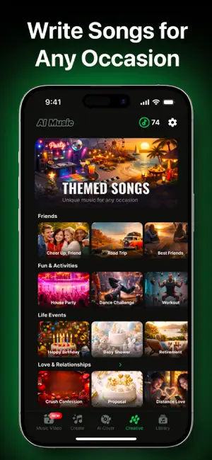 AI Music: Cover & Song Maker iPhone screenshot 2