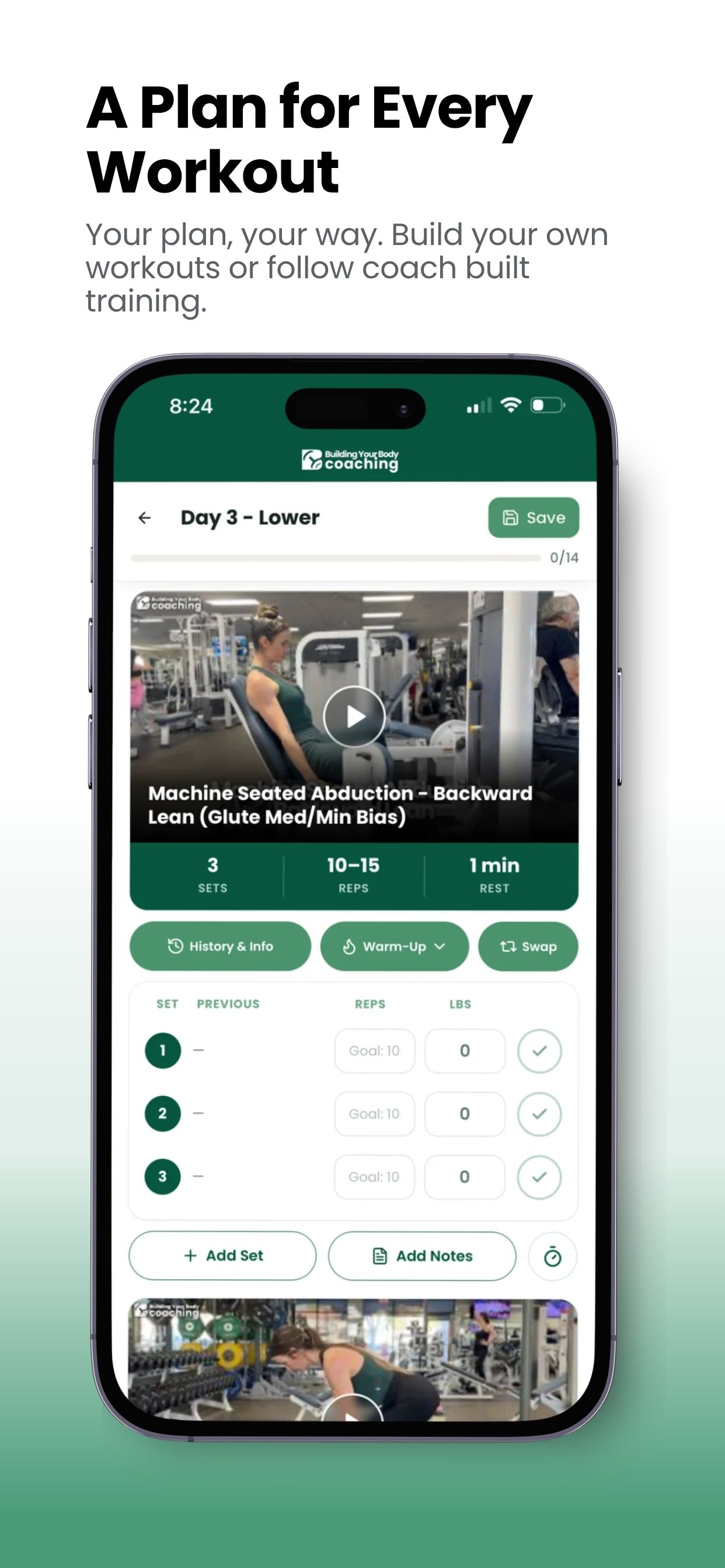 Building Your Body Coaching screenshot 2