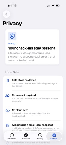 LifeScore Daily Screenshot 2 of 9