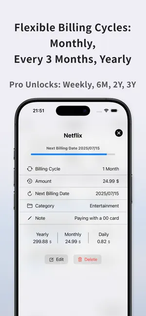 Costly : Subscription Tracker screenshot 3
