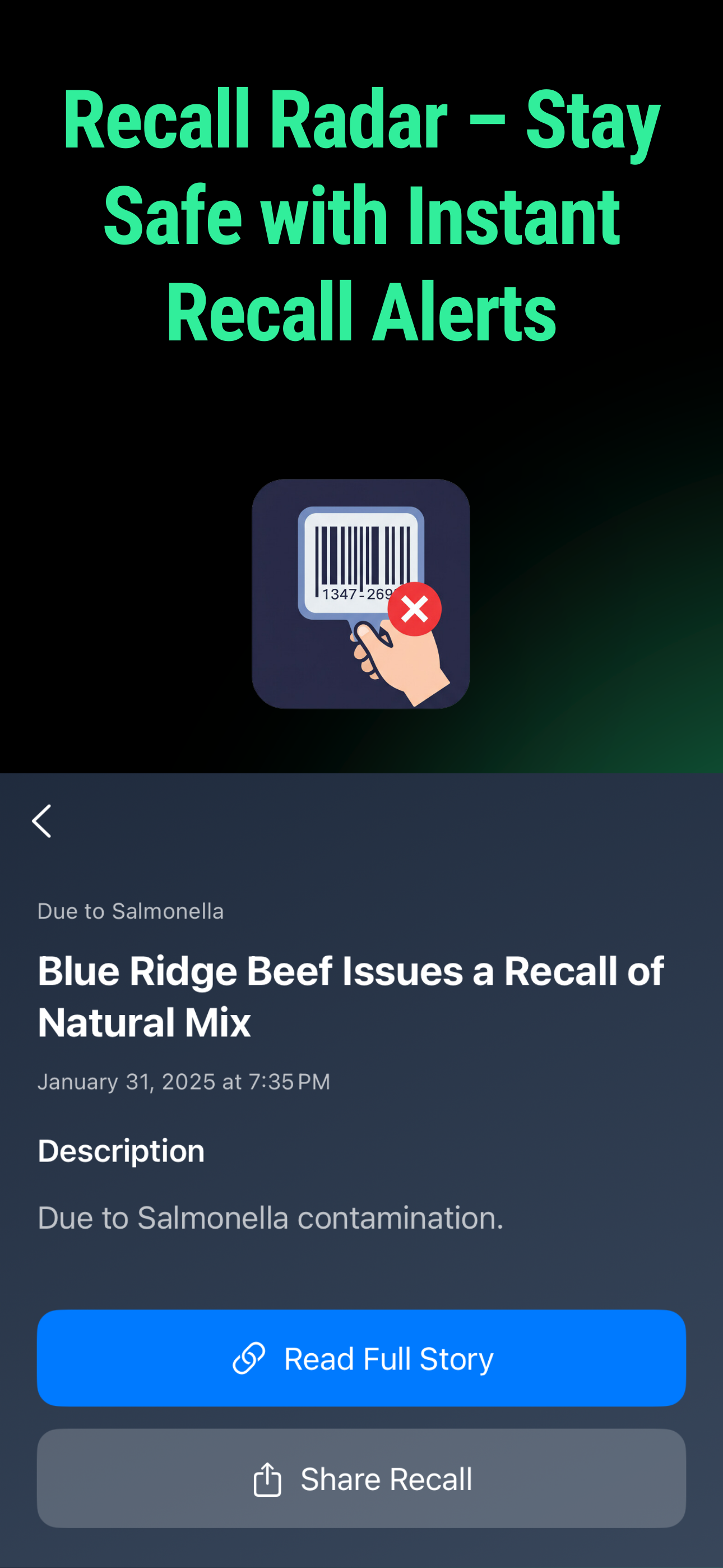 Recall Radar: Food Alerts