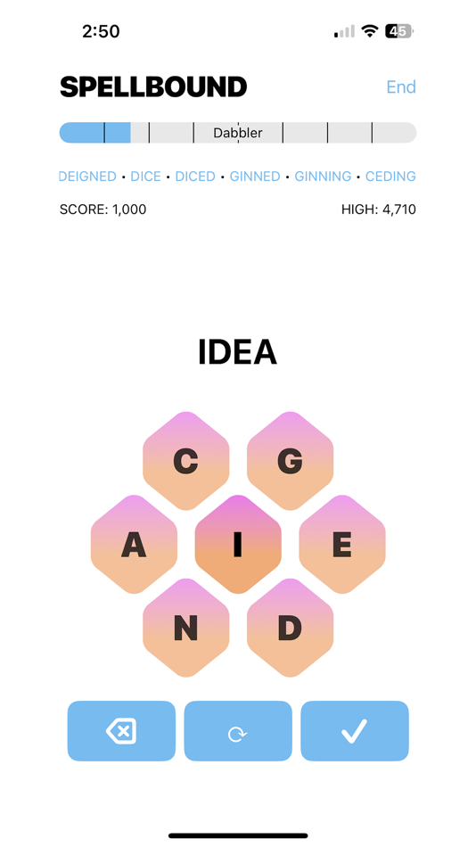 #2. Spellbound: A Game of Letters (iOS) Podle: Impulse Apps Inc.