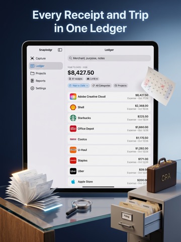 Snapledgr: Schedule C Taxes iPad screenshot