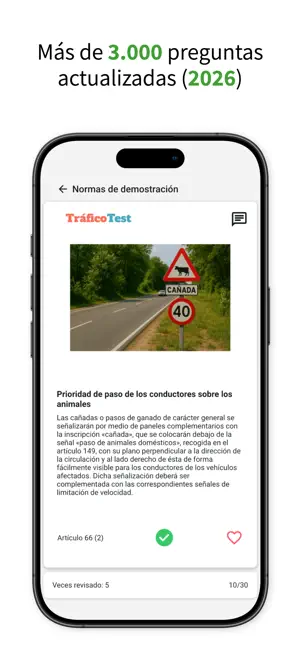 Test de conducir - TraficoTest iPhone screenshot 2