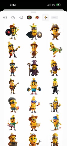 Cool Corn Stickers iPhone screenshot