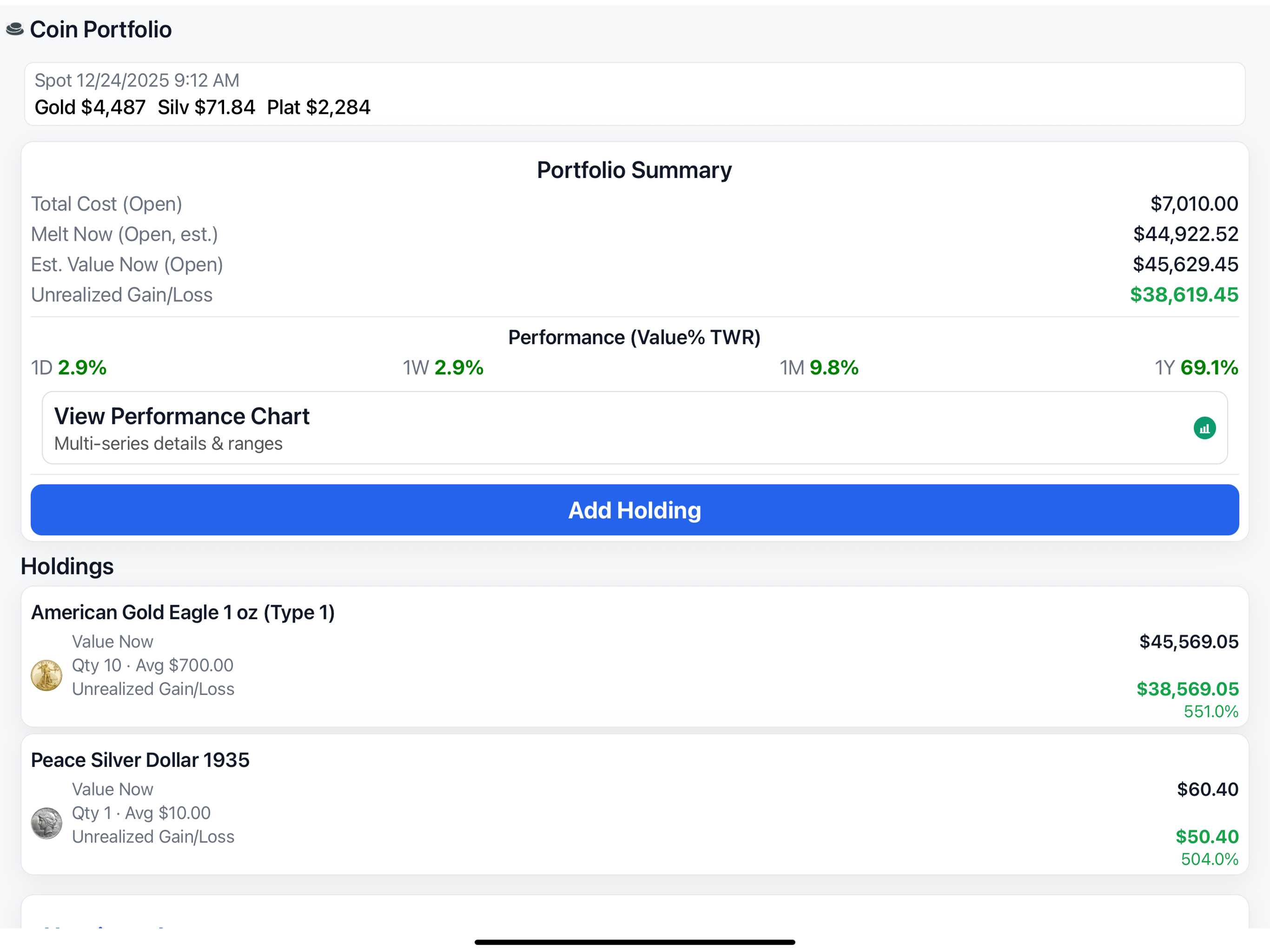 Coin Portfolio