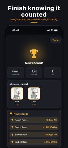 LiftLock: Gym Tracker + Focus iPhone screenshot