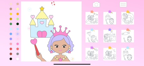 Ellou - 公主梦幻填色画本 - 宝宝孩子魔法涂色游戏 screenshot 6