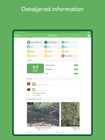 StayFree: Camping Ställplats iPad screenshot 6