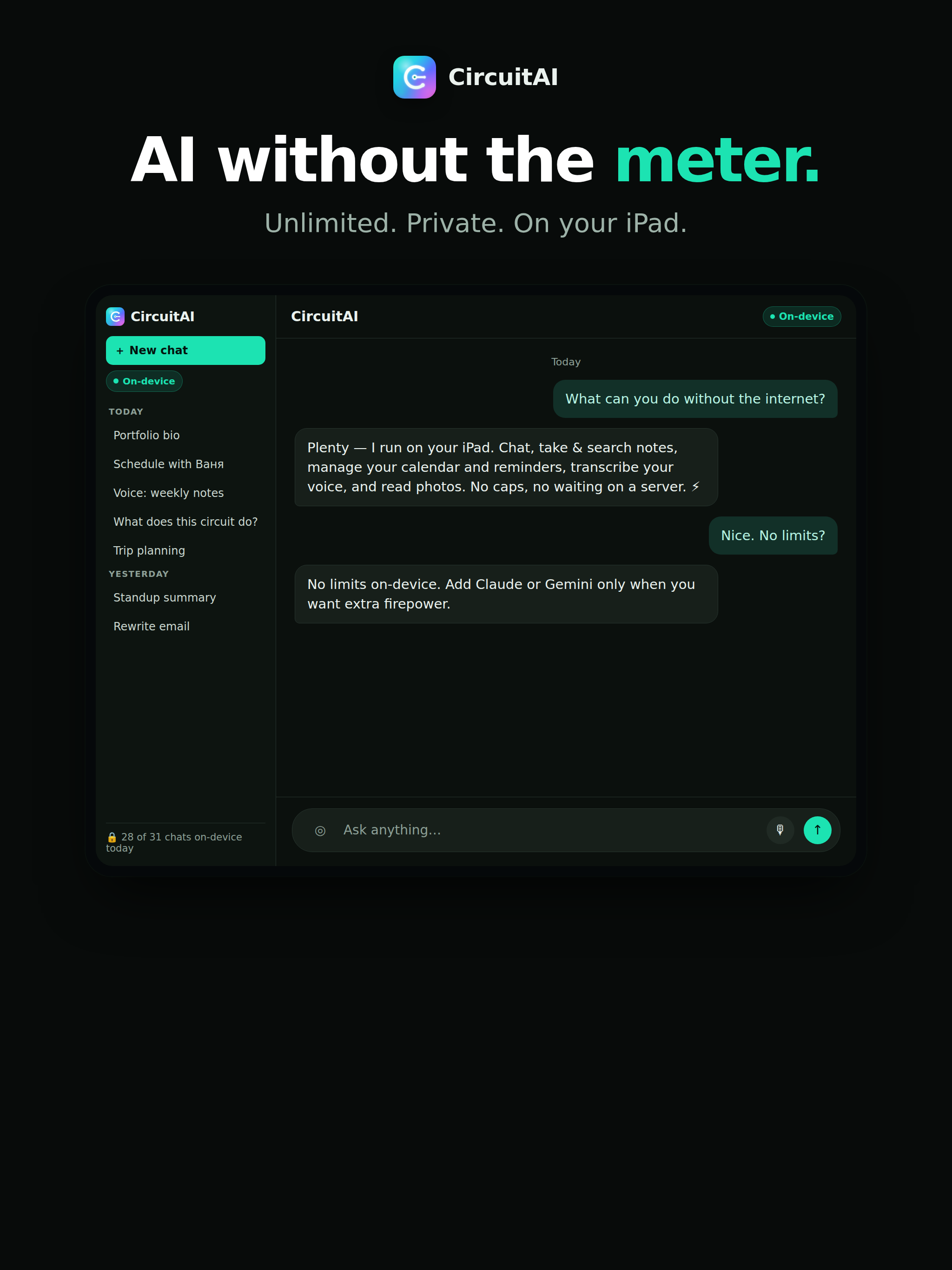 CircuitAI: Private AI Chat screenshot 12