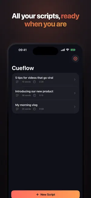 Cueflow: AI Teleprompter screenshot 4
