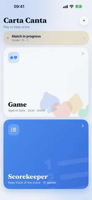 Carta Canta · Card Games screenshot 1