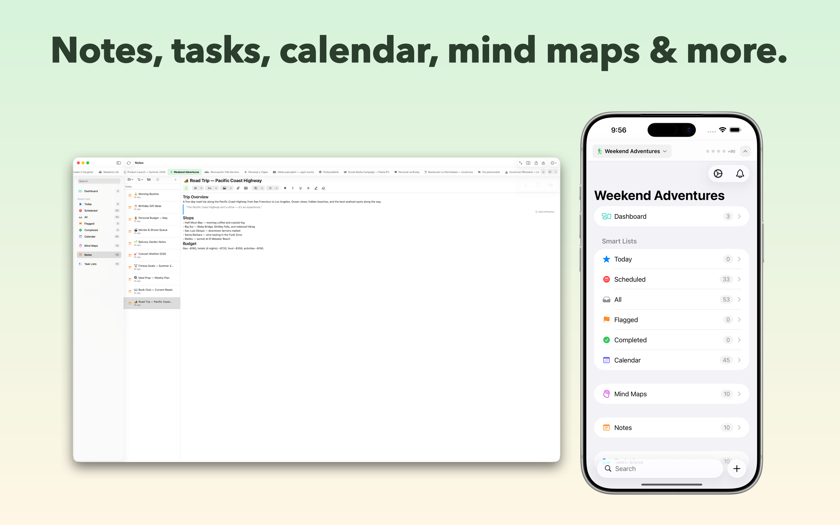 Mintofu: Notes Tasks Mind Maps screenshot 21