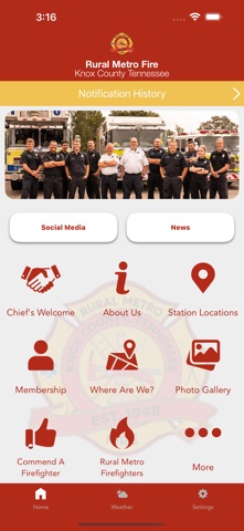 Rural Metro Fire – Knox Co. TN iPhone screenshot