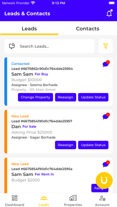 RealtyPro CRM Screenshot