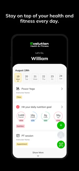 Evolution Health and Fitness screenshot 2