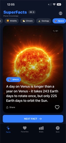 SuperFacts - Planet Knowledge screenshot