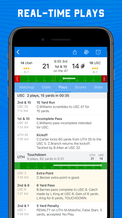 Screenshot #3 pour Scores App: College Football