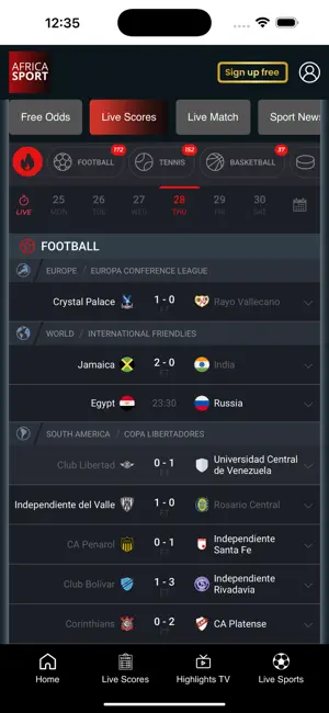 Africa Sport Network screenshot 2