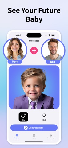 AI Baby Generator - CuteFaces iPhone screenshot