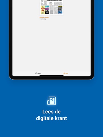 HCnieuws iPad screenshot