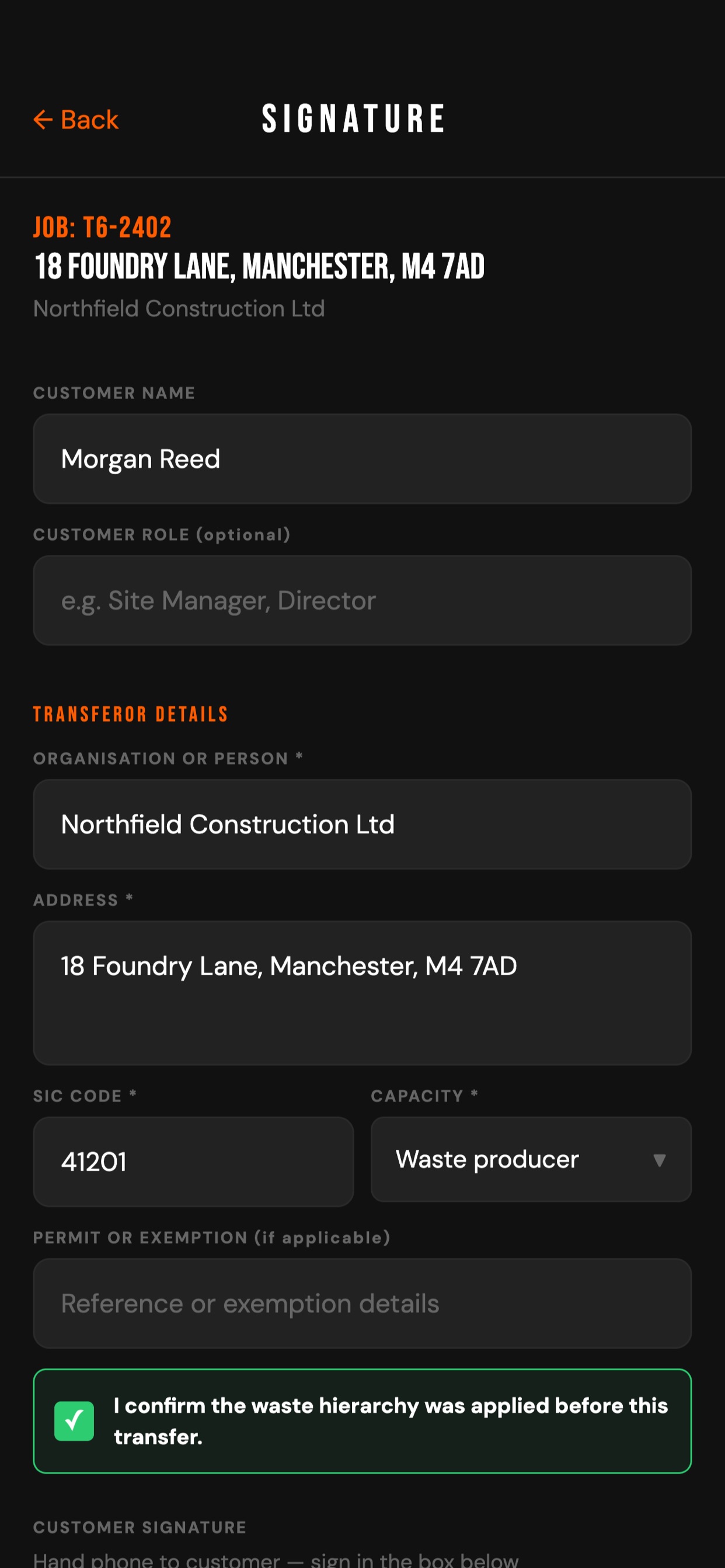 Screenshot 3 of Type 6 — Job Management