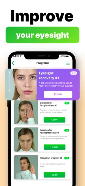 Vision test and Eye exercises screenshot 2