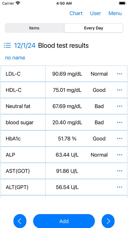 Blood Test result management screenshot-3