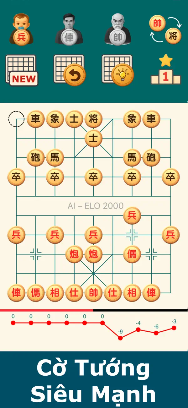 Screenshot #3 pour Cờ Tướng Ông Già Offline: 老翁象棋