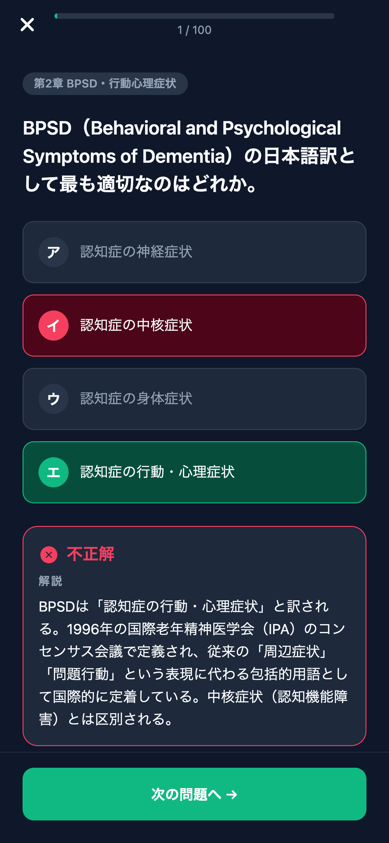 認知症ケア専門士対策 screenshot 4