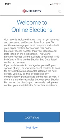 MEDSURETY COBRA, RETIREE Screenshot 1 of 3