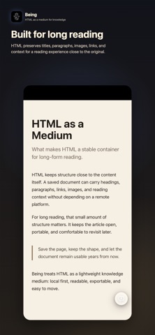 Being - HTML as Medium Screenshot 3 of 6