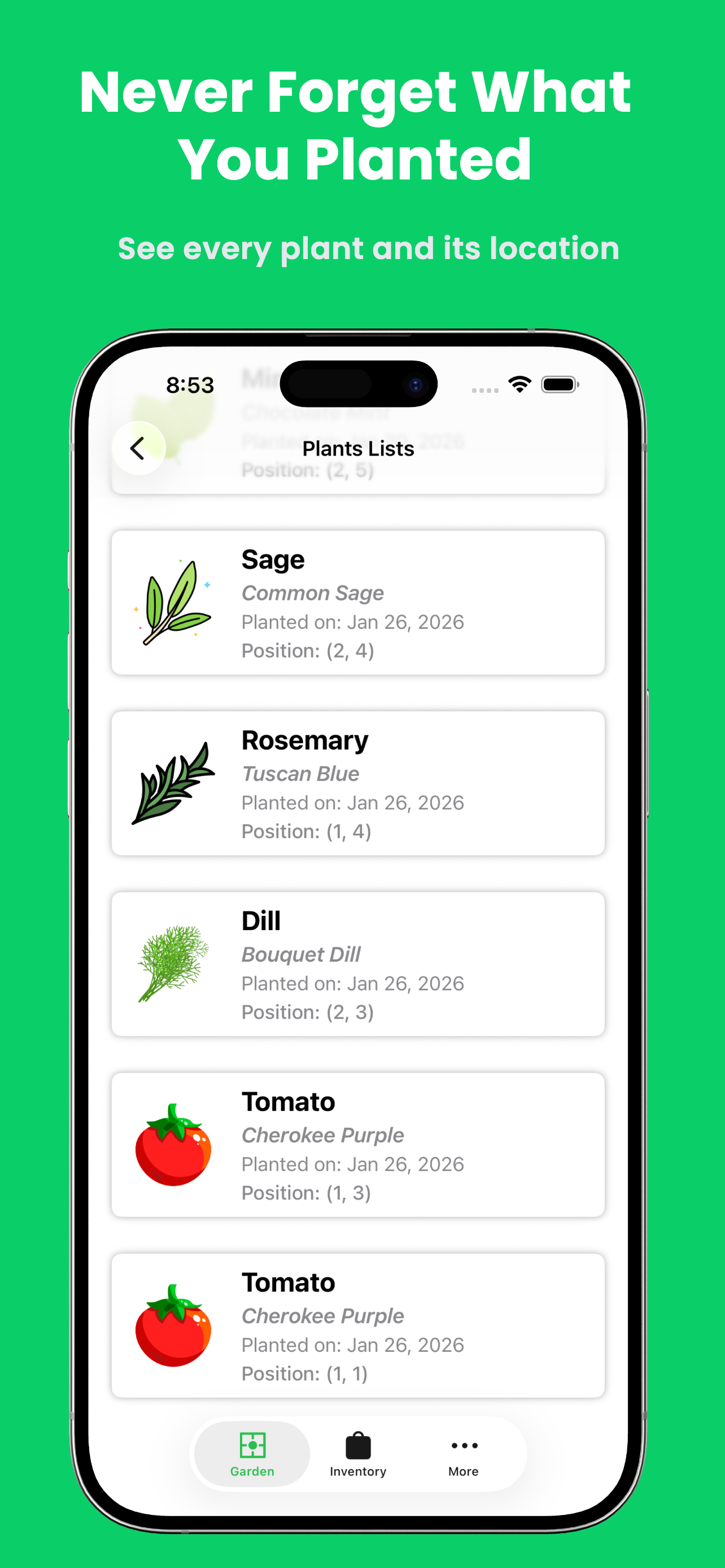 Grow My Food - Garden Planner