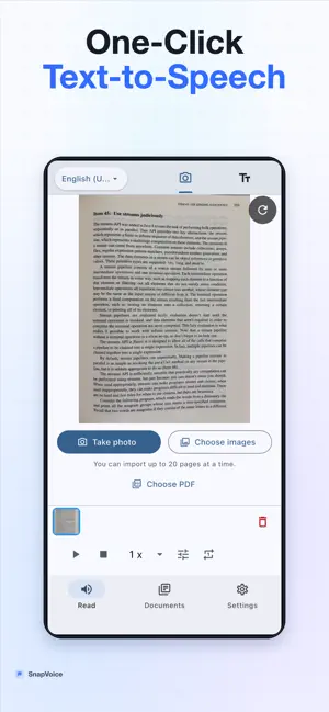 SnapVoice: Photo Text Reader screenshot 1
