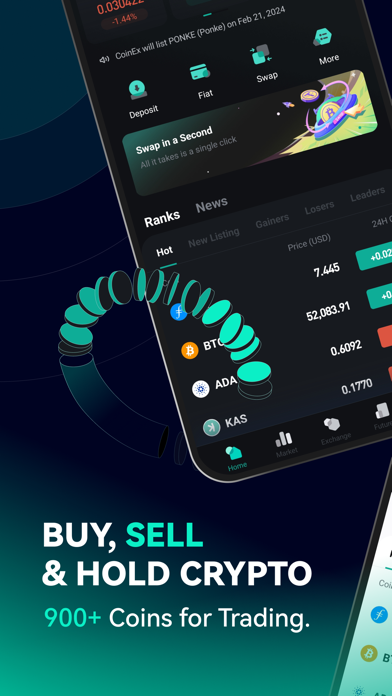 CoinEx: Buy Bitcoin & Ethereum Screenshot