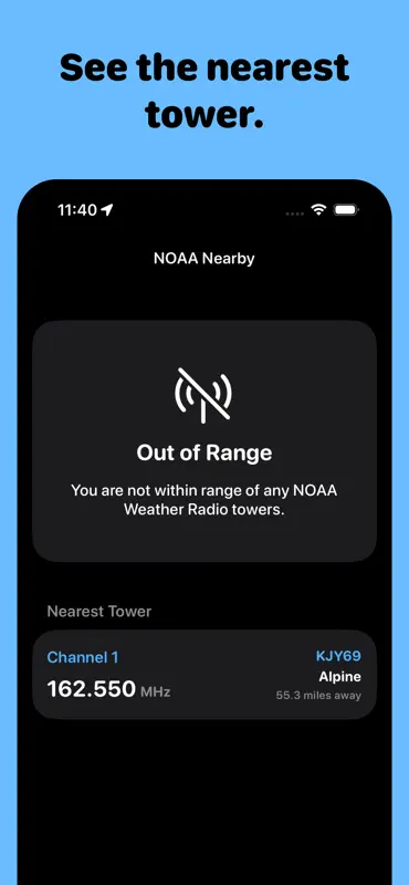 NOAA Nearby: Weather Channels screenshot 3 of 3