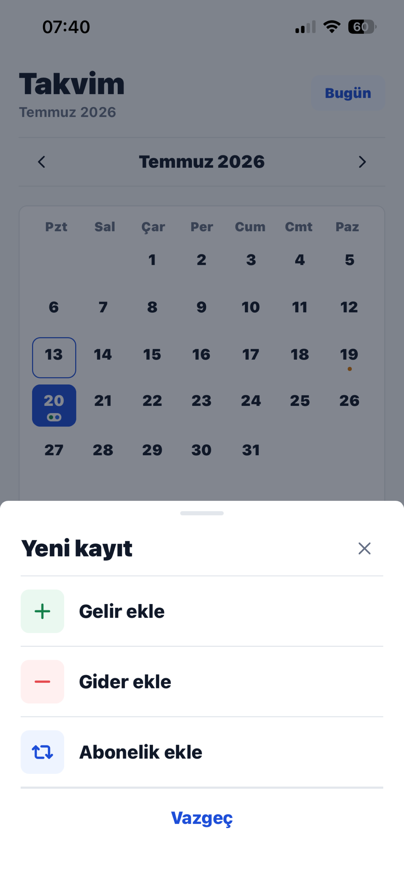 Gelir Gider: Personal Budget screenshot 4