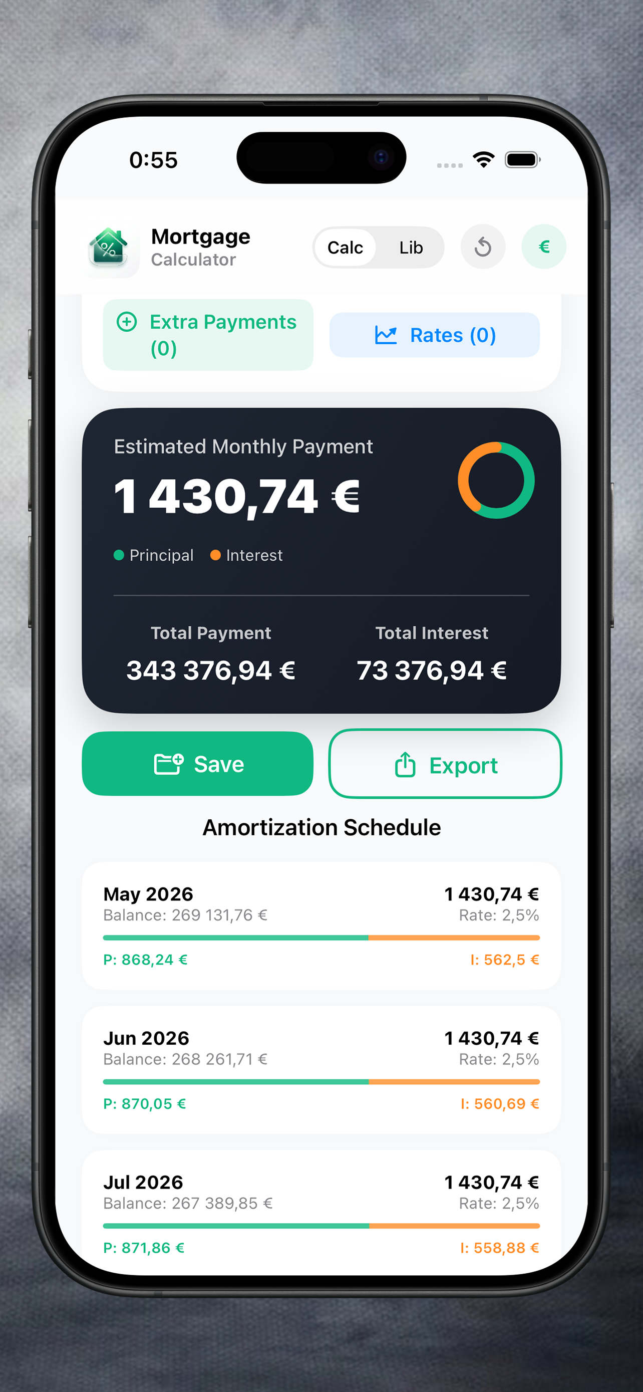 Mortgage & Loan Calc